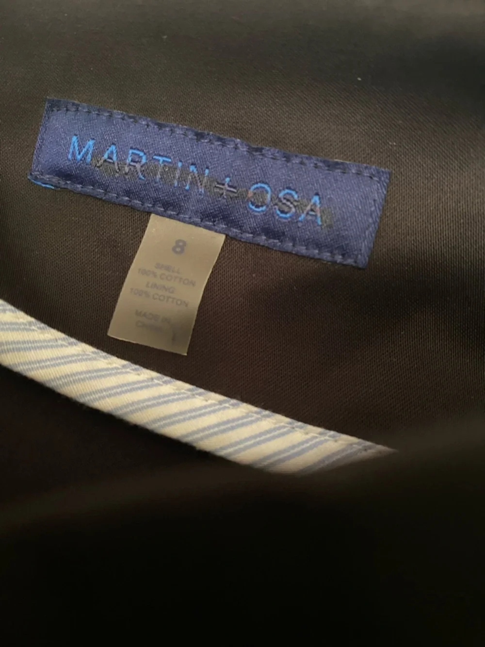 Martin + Osa Black Satin Finish Pencil Skirt Belt Loops Size 8 NWT Corporate